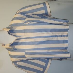 Ollari NY Anthropologie Size Medium Crop Cotton shirt